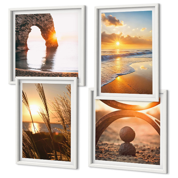 Mur de tableaux Paysages tranquilles de la plage du soleil