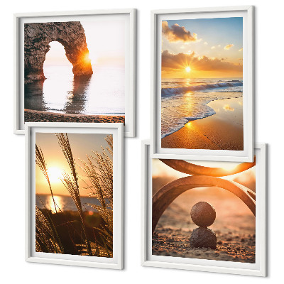 Mur de tableaux Paysages tranquilles de la plage du soleil