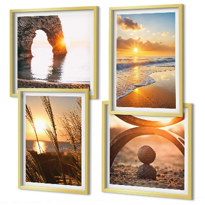 Mur de tableaux Paysages tranquilles de la plage du soleil