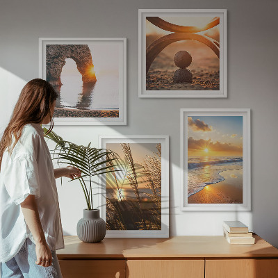 Mur de tableaux Paysages tranquilles de la plage du soleil