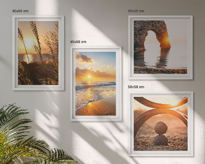 Mur de tableaux Paysages tranquilles de la plage du soleil