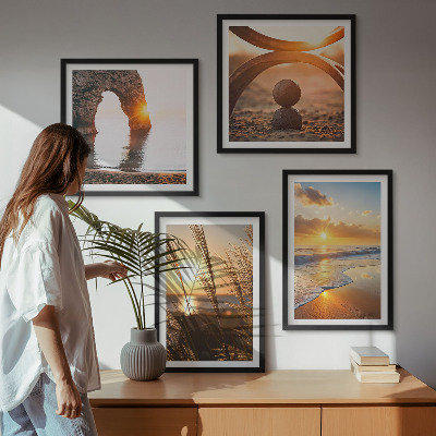 Mur de tableaux Paysages tranquilles de la plage du soleil