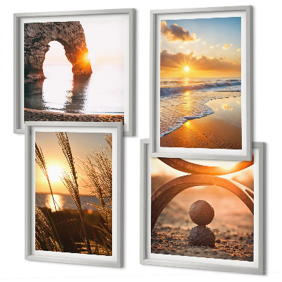 Mur de tableaux Paysages tranquilles de la plage du soleil