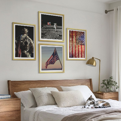 Polyptyque z cadres Symboles américains drapeau des états-unis