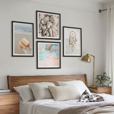 Mur de tableaux Livre bohème sur les coquillages