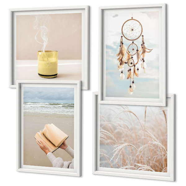 Mur de tableaux Paysages d'été style bohème