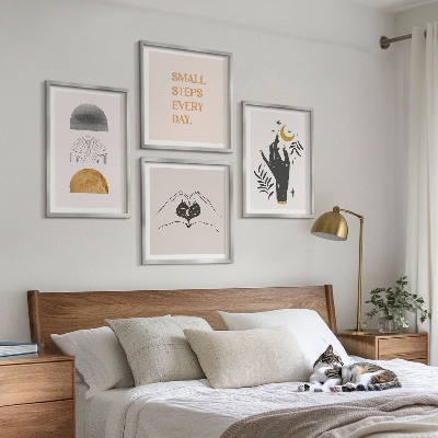 Mur de tableaux Illustrations bohèmes minimalistes