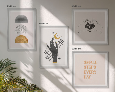 Mur de tableaux Illustrations bohèmes minimalistes