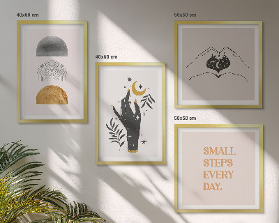 Mur de tableaux Illustrations bohèmes minimalistes