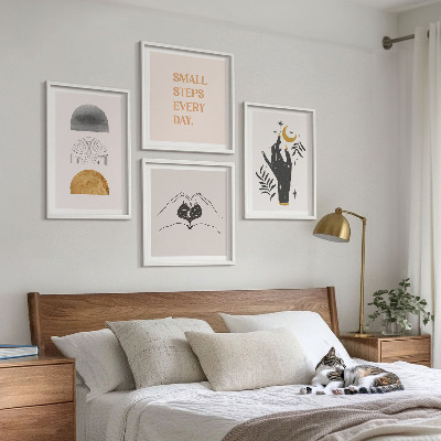 Mur de tableaux Illustrations bohèmes minimalistes