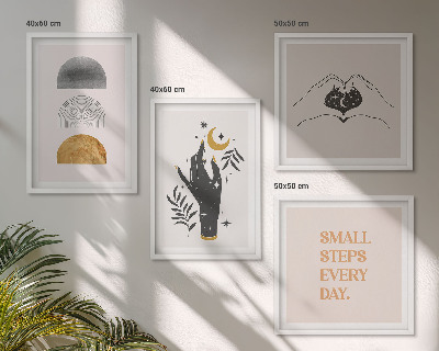 Mur de tableaux Illustrations bohèmes minimalistes