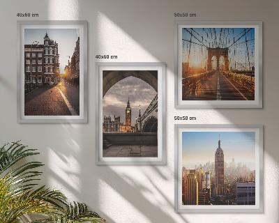 Mur de tableaux Ensemble de peintures représentant une vue de londres
