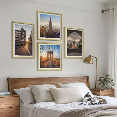 Mur de tableaux Ensemble de peintures représentant une vue de londres