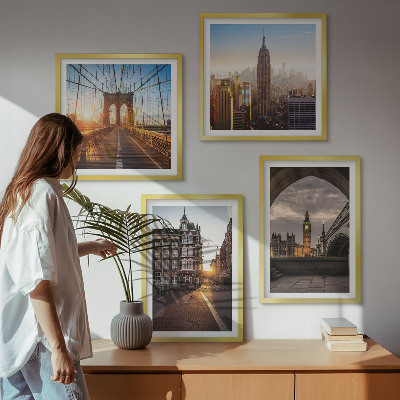 Mur de tableaux Ensemble de peintures représentant une vue de londres