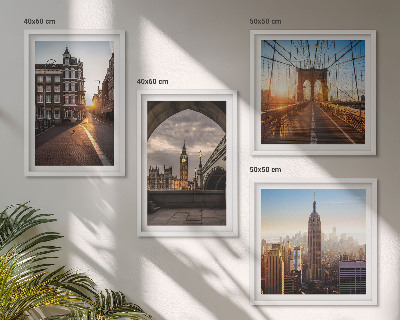 Mur de tableaux Ensemble de peintures représentant une vue de londres