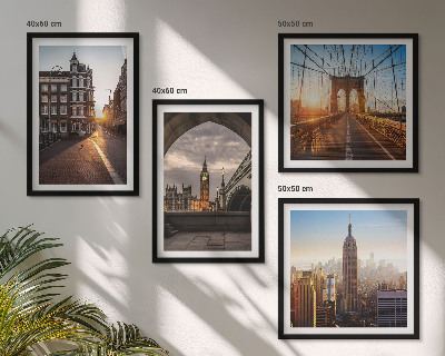 Mur de tableaux Ensemble de peintures représentant une vue de londres