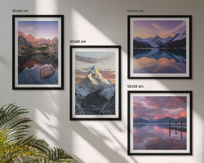 Polyptyque z cadres Paysages de montagne en arrière-plan