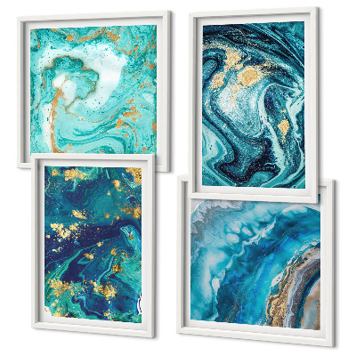 Mur de tableaux Abstractions de peinture décorative