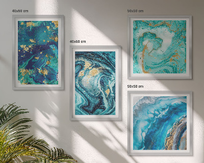 Mur de tableaux Abstractions de peinture décorative