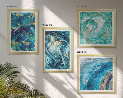 Mur de tableaux Abstractions de peinture décorative