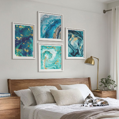 Mur de tableaux Abstractions de peinture décorative
