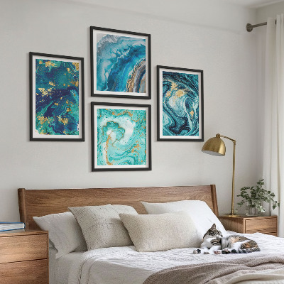 Mur de tableaux Abstractions de peinture décorative