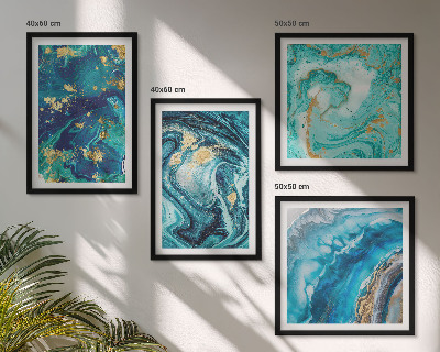 Mur de tableaux Abstractions de peinture décorative