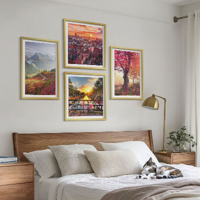 Mur de tableaux Paysages de montagne à vélo