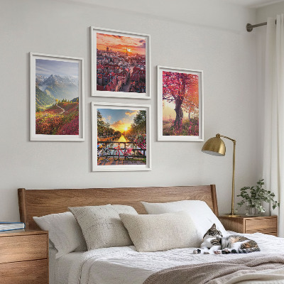 Mur de tableaux Paysages de montagne à vélo