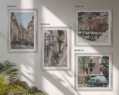 Mur de tableaux Vues de la ville sur les bâtiments