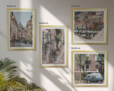 Mur de tableaux Vues de la ville sur les bâtiments