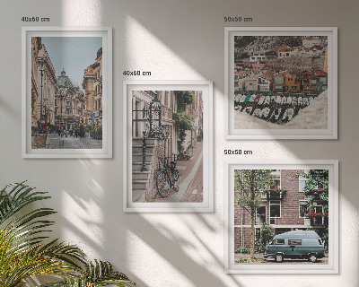 Mur de tableaux Vues de la ville sur les bâtiments
