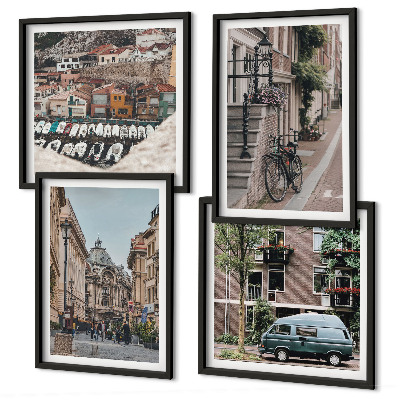 Mur de tableaux Vues de la ville sur les bâtiments