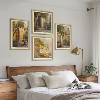 Mur de tableaux Jardin d'agrumes au soleil