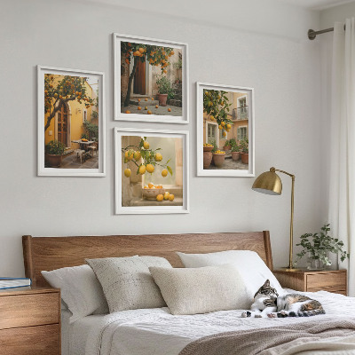 Mur de tableaux Jardin d'agrumes au soleil