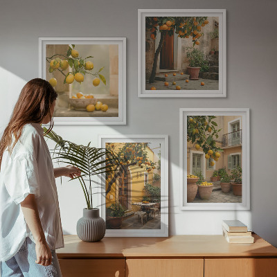 Mur de tableaux Jardin d'agrumes au soleil