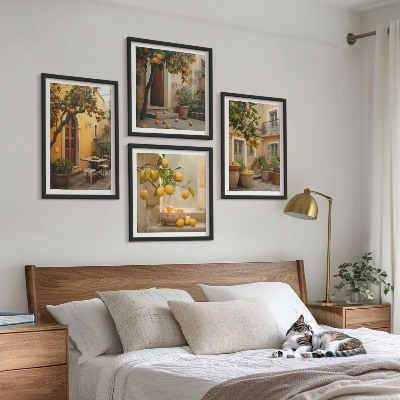 Mur de tableaux Jardin d'agrumes au soleil