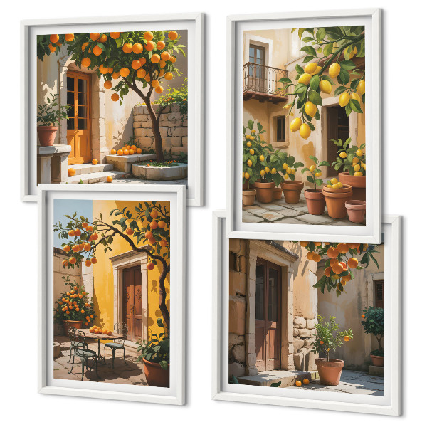 Mur de tableaux Agrumes au soleil
