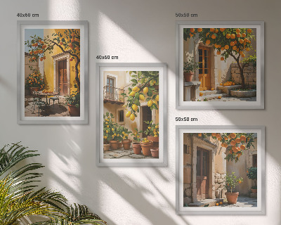 Mur de tableaux Agrumes au soleil