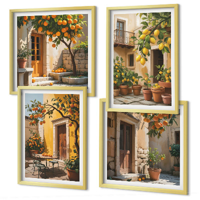 Mur de tableaux Agrumes au soleil