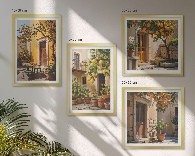 Mur de tableaux Agrumes au soleil