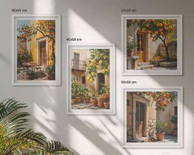 Mur de tableaux Agrumes au soleil