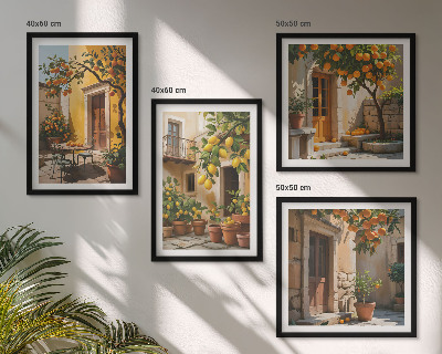 Mur de tableaux Agrumes au soleil