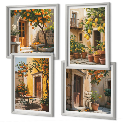Mur de tableaux Agrumes au soleil