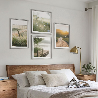 Mur de tableaux Route de prairie paysagère ouest