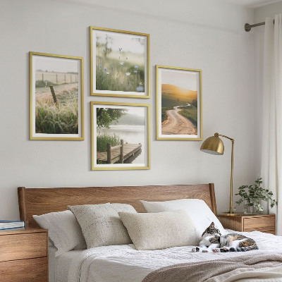 Mur de tableaux Route de prairie paysagère ouest