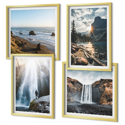 Mur de tableaux Cascades, montagnes, paysages, nature