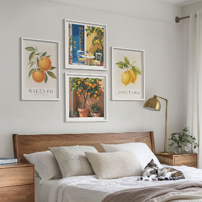 Polyptyque z cadres Citrons et oranges d'amalfi