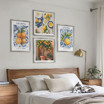Mur de tableaux Illustrations d'agrumes
