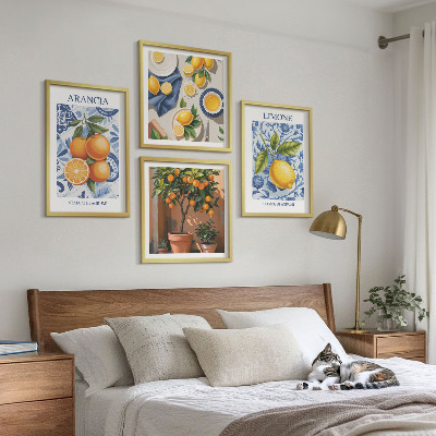 Mur de tableaux Illustrations d'agrumes